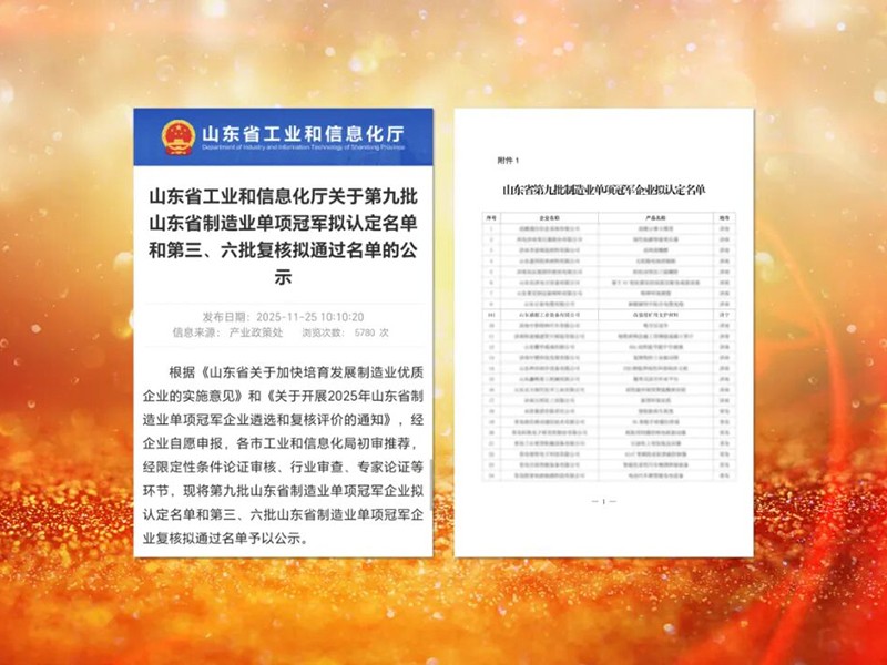 1126喜讯|山东盛源登顶省级单项冠 军 矿用支护领域领跑升级(王亚 宋乐天)